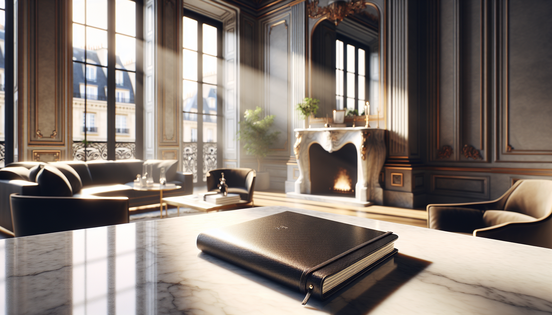 Black Leather Notebook: The Art of Mindful Writing