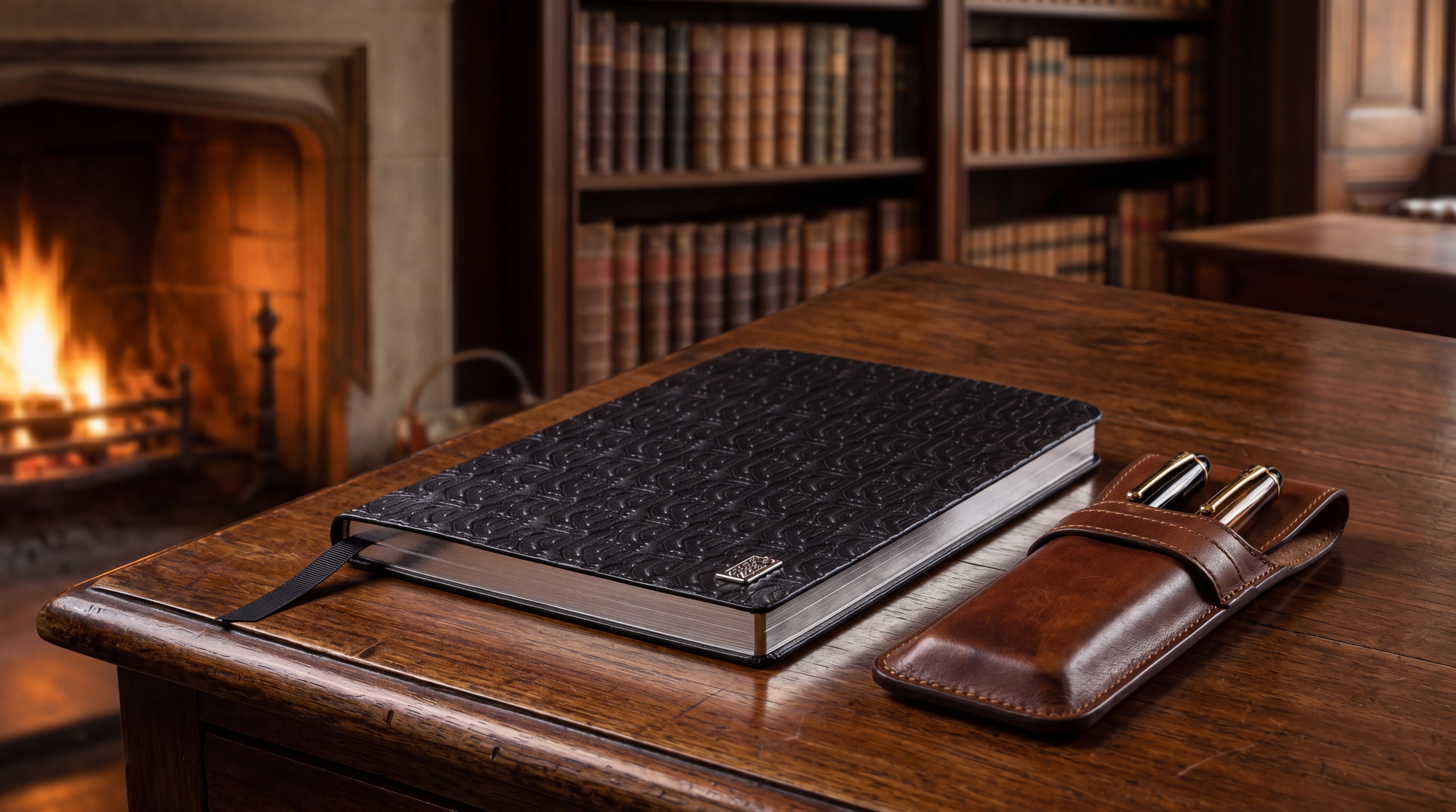 Black Leather Notebook: The Art of Mindful Writing
